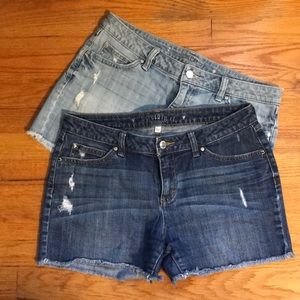 Shorts - Jennifer Lopez - 2 pair - denim - size 6